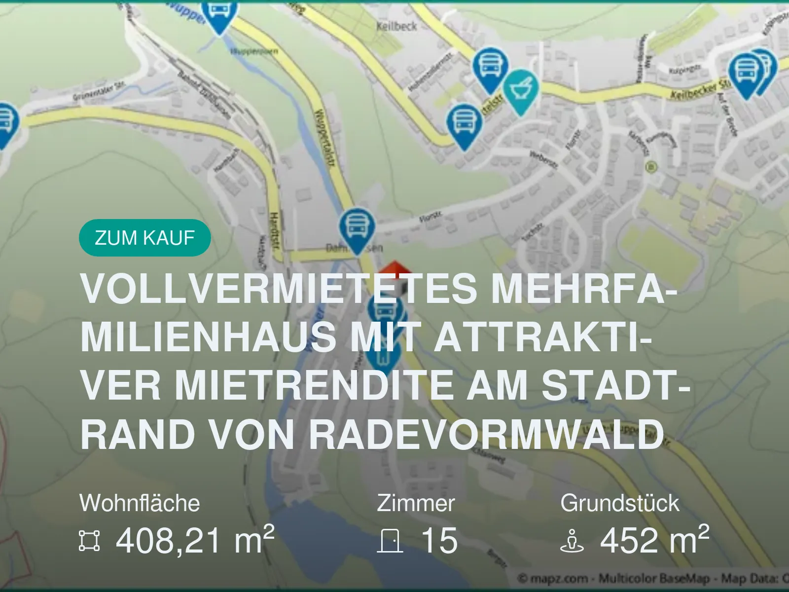 Neu im Angebot: VOLLVERMIETETES MEHRFAMILIENHAUS MIT ATTRAKTIVER MIETRENDITE AM STADTRAND VON RADEVORMWALD